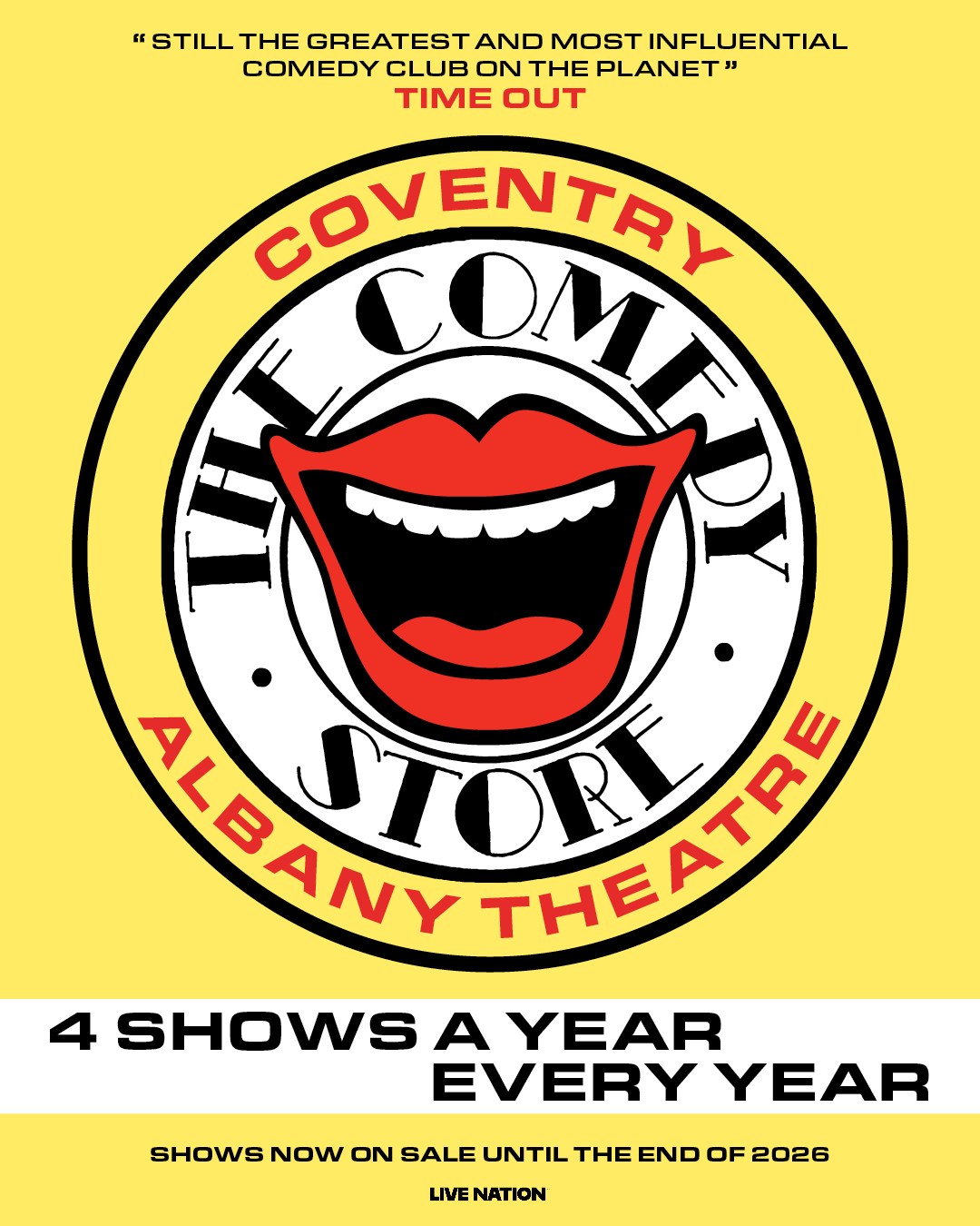 The Comedy Store on the Road 2026 at The Albany Theatre