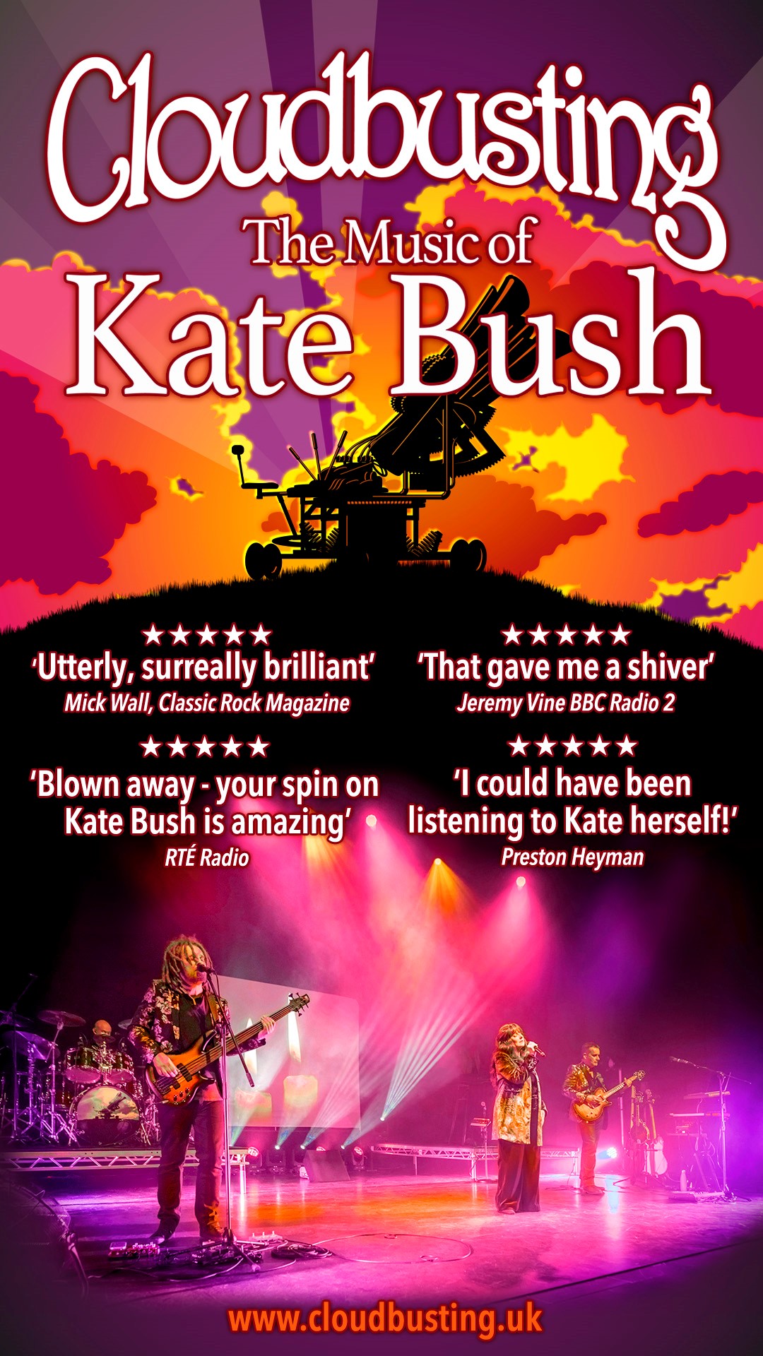 Cloudbusting: The Music of Kate Bush at The Albany Theatre